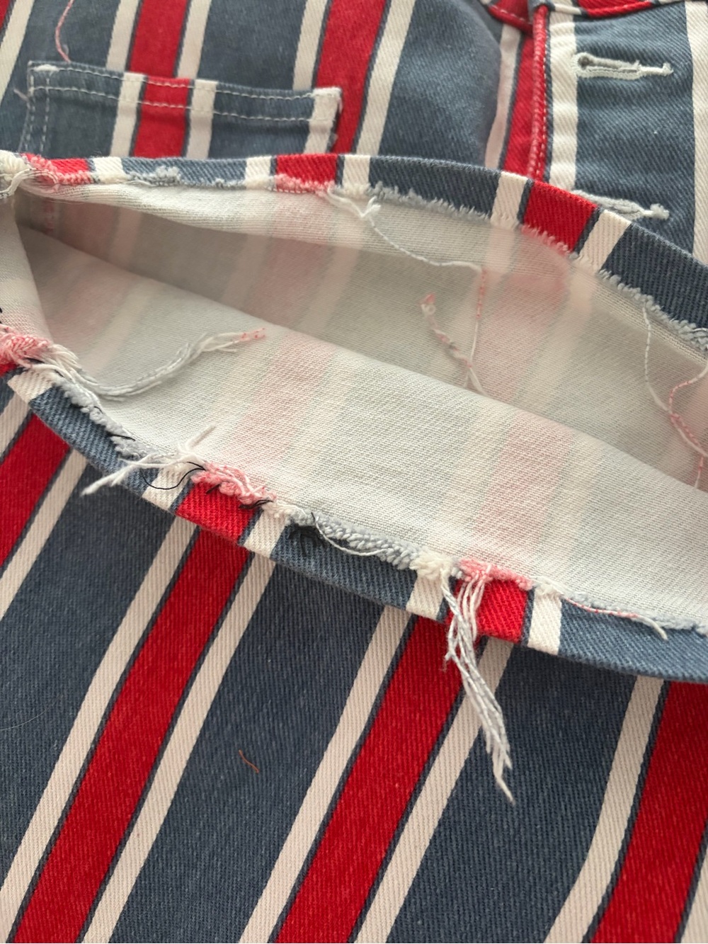 Wrangler Red, Navy & White Striped Jeans - Picture 8 of 10